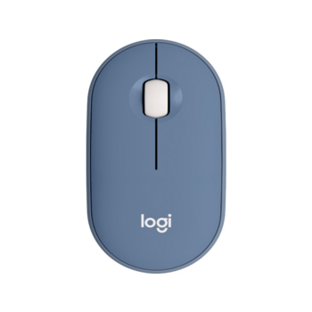 Мышь Logitech Pebble M350 синий оптическая 1000dpi silent беспров. BT/Radio USB для ноутбука 3but (910-006655)