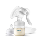 Молокоотсос ручной серии Natural. Молокоотсос ручной серии Natural./ Ручной молокоотсос. В комплекте: 1 ручной молокоотсос, соска серии Natural, фиксирующее кольцо, крышка для транспортировки