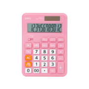 Калькулятор настольный Deli EM210FPINK розовый 12-разр.