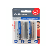 Батарейка Батарейка/ Батарейка GoPower LR20 D BL2 Alkaline 1.5V (2/12/96) блистер (2 шт.)