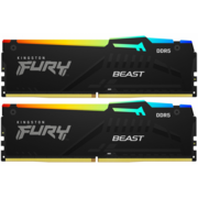 Память DDR5 2x32GB 5200MHz Kingston KF552C40BBAK2-64 Fury Beast RGB RTL Gaming PC5-41600 CL40 DIMM 288-pin 1.25В kit single rank с радиатором Ret