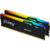 Память DDR5 2x32GB 5200MHz Kingston KF552C40BBAK2-64 Fury Beast RGB RTL Gaming PC5-41600 CL40 DIMM 288-pin 1.25В kit single rank с радиатором Ret