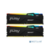 Память DDR5 2x32GB 5200MHz Kingston KF552C40BBAK2-64 Fury Beast RGB RTL Gaming PC5-41600 CL40 DIMM 288-pin 1.25В kit single rank с радиатором Ret