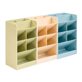 Органайзер настольный Deli 8939BLUE 120х91х205мм синий пластик