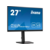 Монитор LCD 27" ETE VA-panel, 1920x1080, 15cm height adj. stand, 250cd/m, 4ms, Speakers, HDMI, DisplayPort, Speakers, USB-HUB 2x 3.0