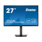 Монитор LCD 27" ETE VA-panel, 1920x1080, 15cm height adj. stand, 250cd/m, 4ms, Speakers, HDMI, DisplayPort, Speakers, USB-HUB 2x 3.0