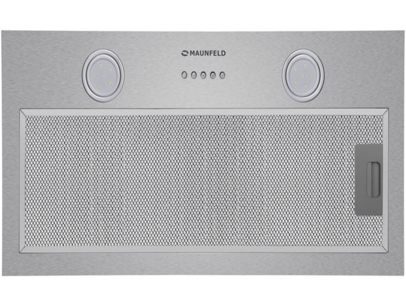 Кухонная вытяжка MAUNFELD Кухонная вытяжка MAUNFELD/ Кухонная вытяжка MAUNFELD THAMES 601M, полновстраиваемая, механическое управление, 3 скорости, 520 м3/ч, энергоэффективность В, уровень шума 45 дб, нержавеющая сталь