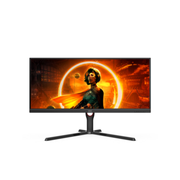 Монитор LCD 34'' [21:9] 3440x1440(UWQHD) VA, nonGLARE, 144 Hz, 300 cd/m2, H178°/V178°, 3000:1, 80M:1, 16.7M, 1ms, 2xHDMI, DP, Height adj, Tilt, 3Y, Black