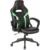 Кресло игровое Zombie Z3 черный/зеленый эко.кожа крестов. пластик