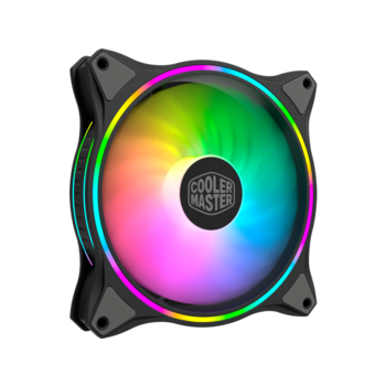 Кулер для корпуса 1 Ватт Кулер для корпуса 1 Ватт/ Cooler Master MasterFan MF140 Halo Addressable Gen 2 RGB lighting Fan (4-Pin PWM, 3-Pin ARGB connector), 140mm