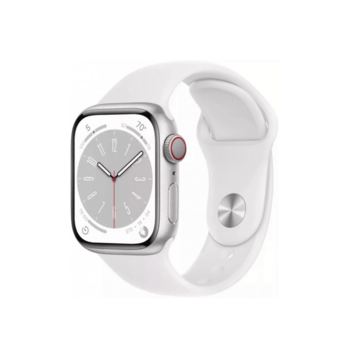 Часы Apple Watch Series 8 GPS 41mm Silver Aluminium Case with White Sport Band M/L, A2770