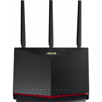 Роутер ASUS RT-AX86U PRO//802.11b/g/n/ac/ax, 1148 + 4804Mbps, 2,4 + 5 gGz, 8 antennas, GBT+2,5GBT LAN ; 90IG07N0-MO3B00