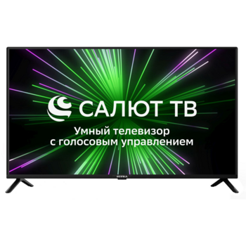 Телевизор LED Supra 40" STV-LC40ST0155Fsb. Салют ТВ черный FULL HD 60Hz DVB-T DVB-T2 DVB-C USB WiFi Smart TV