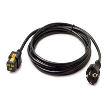 Power Cord, Locking C19 to CEE/7 Schuko, 3.0m