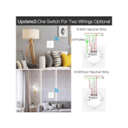 Выключатель MOES Gang Smart Switch Sensor w/o grounding ZS-EU1, Zigbee, 100-240 В