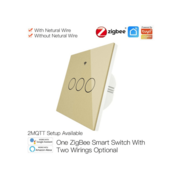 Выключатель MOES Gang Smart Switch Sensor w/o grounding ZS-EU3, Zigbee, 100-240 В