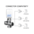 Термостатическая головка MOES Temperature Controller ZTRV-ZX-TV01 Zigbee, AA 2шт х 1.5 V, накладная, белая