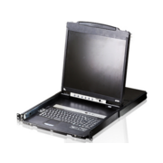8-портовый KVM-пеКонсоль управления, LCD 19"(1280x1024), лат./рус. клав., 8-портовый KVM-переключатель, +1 remote user(SPHD18(Male)),2хUSB(Тип а Female), KVM-порты: SPHD15(Female), каскадирование. 8-портовый KVM-пеКонсоль управления, LCD 19"(1280x1024),