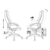 Кресло игровое Zombie Hero серый ткань/эко.кожа крестов. пластик