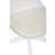 Кресло Бюрократ CH-W333 белый сиденье молочный Velvet 20 крестов. пластик пластик белый