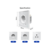 Розетка 1-пост. MOES Smart Socket WK-EU, Wi-Fi, 95-250 В, 16А, встраиваемая IP20, шторки + ЗК, белая