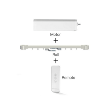 Мотор для раздвижных штор MOES Zigbee Curtain Motor Splicing Rail 2.16-3.2 Meter With Remoter With Adapter Neutral Packing ZC-PJ320