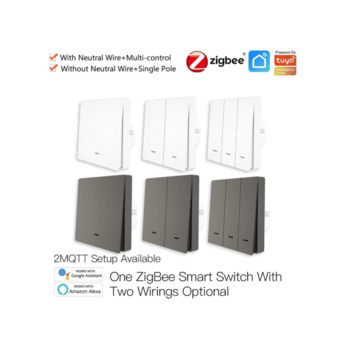 Выключатель MOES Gang Smart Switch ZS-B-EU1, Zigbee, 95-250 В