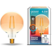Умная лампа Gauss IoT Smart Home E27 6.5Вт 720lm Wi-Fi (упак.:1шт) (1340112)