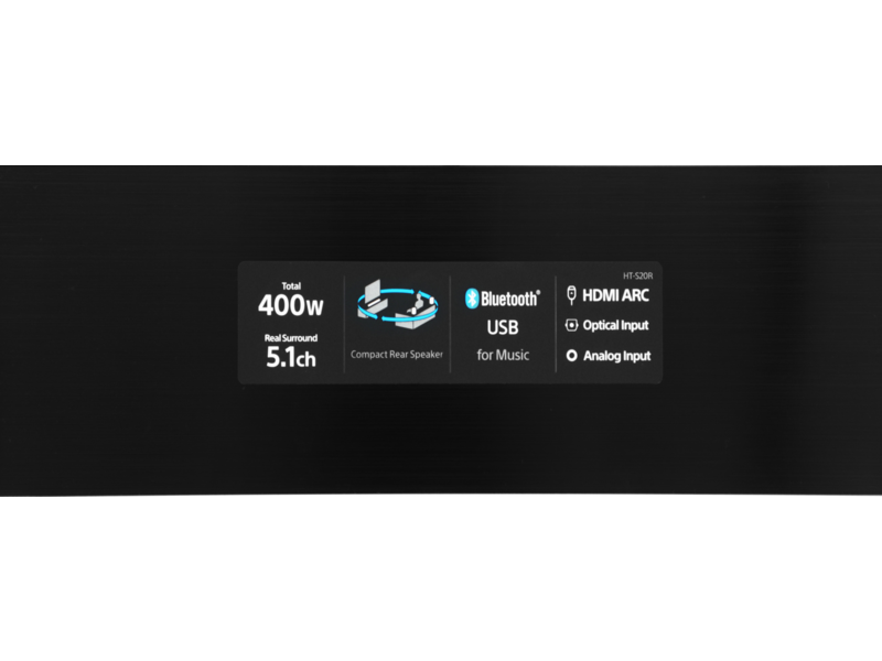 Саундбар Sony HT-S20R 5.1 400Вт черный