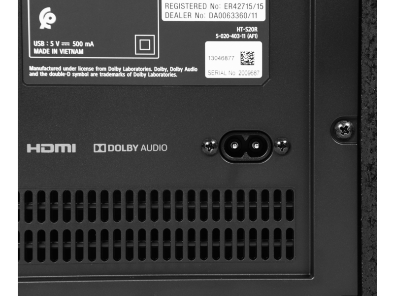 Саундбар Sony HT-S20R 5.1 400Вт черный