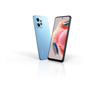 Redmi Note 12 Ice Blue(23021RAA2Y), 16,9 cm (6.67") 1080 x 2400, 2.2GHz+1.8GHz, 8 Core, 4 GB, 128 GB, 50 МП + 8 МП + 2 МП/13Mpix, 2 Sim, 2G, 3G, LTE, BT v5.0, WiFi 802.11 a/b/g/n/ac, NFC, GPS / A-GPS, ГЛОНАСС, Galileo, Beidou, Type-C, 5000 mAh, Android 12