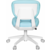 Кресло детское Cactus CS-CHR-3594BL голубой крестов. пластик белый