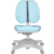Кресло детское Cactus CS-CHR-3604BL голубой крестов. пластик серый