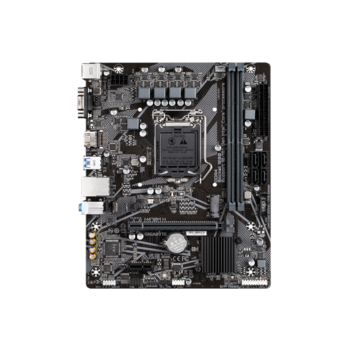 Материнская плата GIGABYTE H470M H, LGA1200, H470, 2*DDR4, D-Sub+HDMI, 4 SATA 6 Гб/с, M2, Audio, Gb LAN, USB 3.2, USB 2.0, COM*1 port, mATX