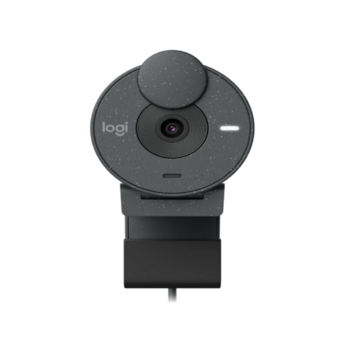 Камера Web Logitech HD Webcam Brio 300 черный 2Mpix (1920x1080) USB Type-C с микрофоном (960-001436)