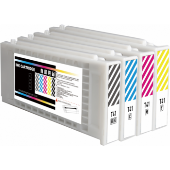 Картридж струйный Cactus CS-EPT41F4 T41F4 желт.пигм. (350мл) для Epson SureColor SC-T5400M/SC-T3405/SC-T5405