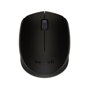 Мышь Logitech M171 черный оптическая (1000dpi) беспроводная USB для ноутбука (2but)