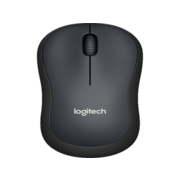 Мышь Logitech Silent M220 темно-серый/черный оптическая 1000dpi silent беспров. USB 2but (910-004895)