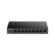 Коммутатор Коммутатор/ DES-1009MP Unmanaged Switch 8x100Base-TX PoE, Surge 6KV, PoE Budget 117W, metal case