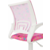 Кресло детское Бюрократ BUROKIDS 1 W розовый сланцы крестов. пластик пластик белый