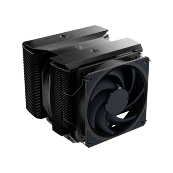 Кулер для ЦПУ Кулер для ЦПУ/ Cooler Master Master Air MA824 Stealth (300W, 4-pin, 165.6mm, tower, Al, 2xfans: 1x135mm&1x120mm/63.6CFM/24.6dBA/~1950rpm/1700/1200/1151/1150/1155/1156/AM5/AM4)