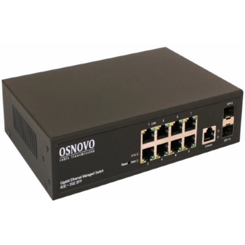 Коммутатор Osnovo SW-70802/L2 (L2) 8x1Гбит/с 2SFP управляемый