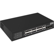 Коммутатор Коммутатор/ OSNOVO PoE коммутатор 24 x 10/100 Base-T PoE, 4 x GE Combo Uplink RJ45/SFP, PoE на порт - до 30W, суммарно PoE до 385W