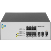 Коммутатор SNR Управляемый Web Smart POE коммутатор уровня 2, 8 портов 10/100/1000BaseT, 2 порта 100/1000BaseX (SFP). POE 100W