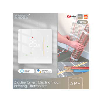 Термостат MOES (Zigbee) Smart Thermostat ZHT-006-GB-WH-MS