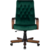 Кресло руководителя Бюрократ T-9928WALNUT Fabric зеленый Italia Green крестов. металл/дерево