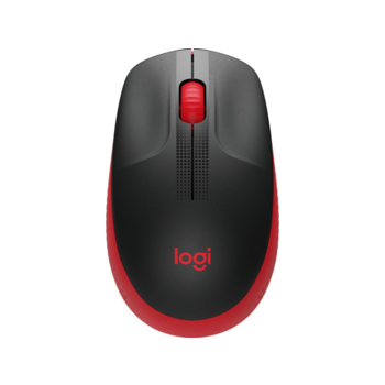 910-005908 Мышь Logitech M190 красный/черный оптическая (1000dpi) беспроводная USB (2but)