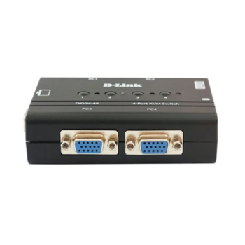 Коммутатор Коммутатор/ DKVM-4K,DKVM-4K/B 4-port KVM Switch, VGA+PS/2 ports