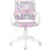 Кресло детское Бюрократ BUROKIDS 1 W мультиколор луна розовая крестов. пластик пластик белый