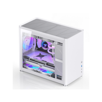 Корпус компьютерный mATX Корпус компьютерный mATX/ JONSBO D30 Silver TG, mATX case, 1xU3.0+1xType-C, Combo Audio, 1.5mm aluminium +metal